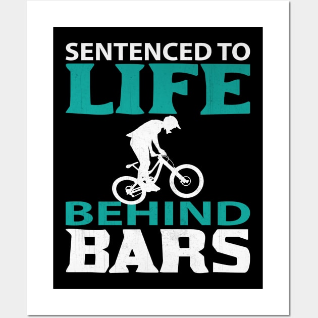 Sentenced to Life Behind Bars BMX Rider Wall Art by TheLostLatticework